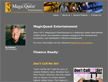 Tablet Screenshot of magicquestentertainment.com